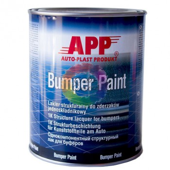 Структурная краска для бамперов APP BUMPER PAINT - 1 л (Серая)