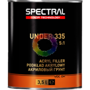 Акриловая автомобильная грунтовка SPECTRAL Under 335 Р5, черный, 3,5 л + Отвердитель Н6525, 0,7 л