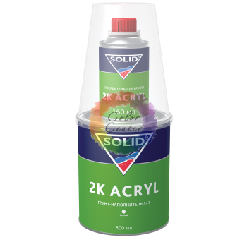 Акриловый грунт-наполнитель Solid 5+1 2K Acryl, черный