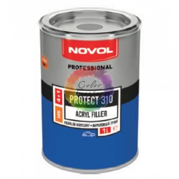 Акриловый грунт для авто Novol PROTECT 310 4+1, белый, 1 л (без отвердителя)