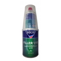 Акриловий грунт наповнювач SOLID FILLER VHS 4+1, сірий, 1 л + 0,25 л