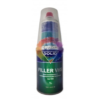 Акриловый грунт наполнитель SOLID FILLER VHS 4+1, белый, 1 л + 0.25 л